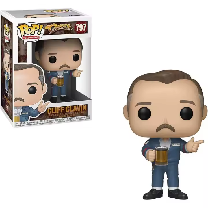 FUNKO CLIFF CLAVIN - CHEERS - Figura Coleccionable - Tv Fans - Funko POP Television - Figura de Vinilo - 1