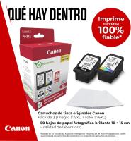 Canon PG-575XL + CL-576XL Cartucho de Tinta Negro + MultiColor Original Gran Capacidad+ Papel Fotográfico 4x6 (PIXMA) Impresoras PIXMA TS3750i, PIXMA TS3751i, PIXMA TS3752i, PIXMA TS3550i, PIXMA  TS3551i,  PIXMA TR4750i, PIXMA TR4751i, PIXMA TR4756i - details 6