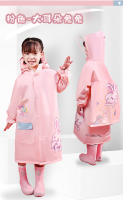 Chaqueta Impermeable Para Niños Con Mochila Dinosaurio Y Unicornio PVC Divertida Y Práctica Ropa Para Lluvia De Niños - details 20
