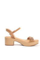 Lyla Wang Sandalias con tacón bajo y plataforma para mujer con plantilla acolchada - details 4