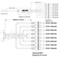 Suministro De Energía Para Pedal De Guitarra Portátil Con 8 Salidas DC Aisladas Y Entrada USB Para Placa De Efectos 9V - details 0