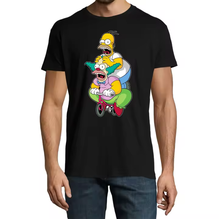 Camiseta Homer - Krusty  - Unisex - Algodón premium - 1