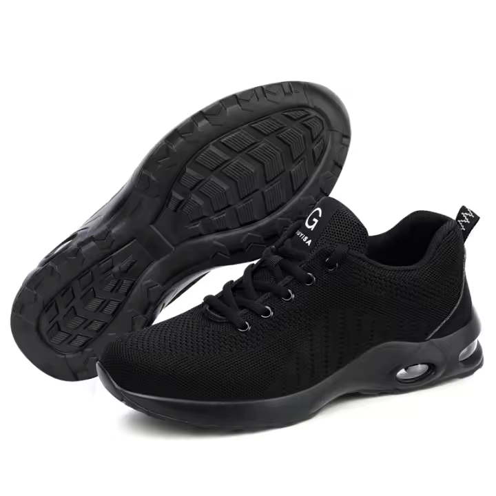 Zapatos De Seguridad Con Suela De Goma Para Hombres Y Mujeres Antipinchazos Transpirables Con Punta De Acero Protección Superior Al Tobillo - 1