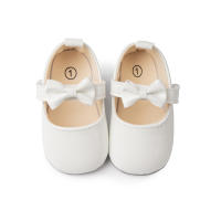 Zapatos De Princesa Para Bebés KIDSUN Antideslizantes Con Lazo Clásico Primera Caminata Para Niñas Cuna Zapato Talla True Fit Para 0-24 Meses Material Superior PU Cordón De Seguridad Cierre De Correa - details 2