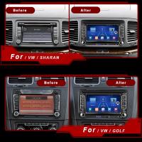 Podofo 8'' Radio de coche Android 2 Din para VW Volkswagen Octavia Skoda Superb Golf 5 6  Passat B6 B7 Polo Leon TouranJetta Carplay 8+128GB AI Voice WIFI+4G DSP GPS Navegación Multimedia Reproductor de Video - details 3