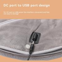 Almohadilla Calentadora De Hombros Y Cuello Eléctrica Con Tres Velocidades Masajeador Termal Cervical USB Relajante Para Espalda - details 10
