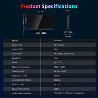 TITAN ARMY Gaming Monitor 24.5 pulgadas P2510HS, 300Hz, FHD IPS 1920*1080 1080P, 1ms, 121%sRGB, FreeSync & Adaptive Sync, HDR 400, Pantalla de reducción de luz Azul, HDMI, DP1.4, VESA 100*100, modos FPS RTS RAC MMORPG Gaming - details 18