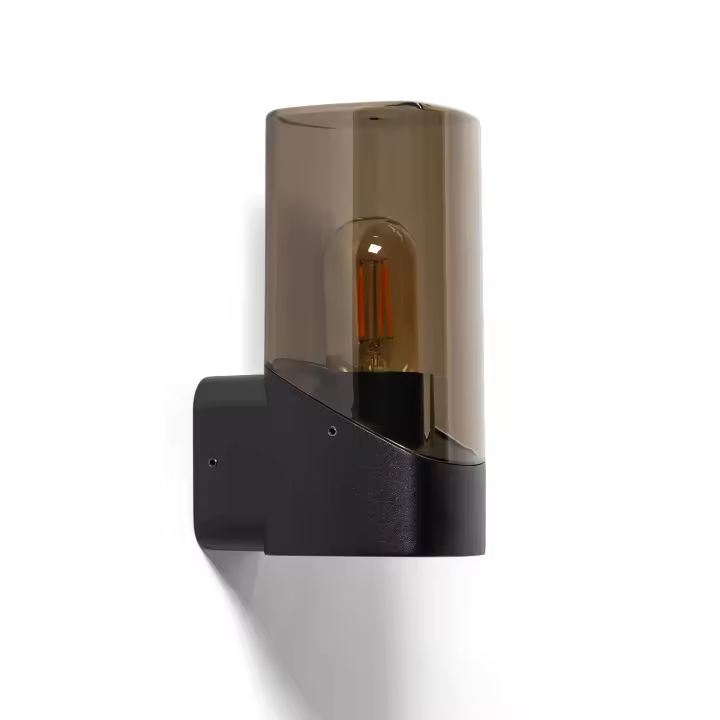 Ledkia Aplique de Pared Exterior Pelly Negro - 1