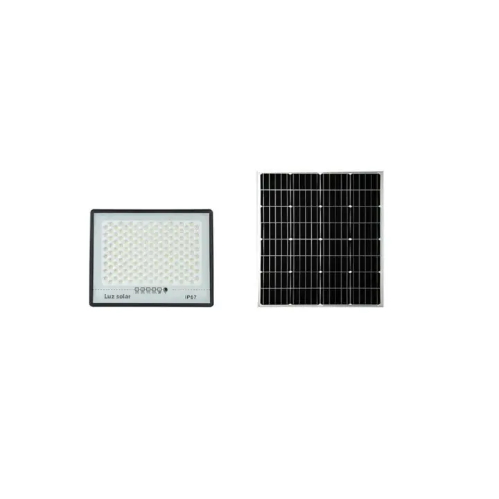 Lámpara Solar de 300W para Exterior, Focos impermeables, Luces Solares with a Distancia, reflector de Luz, Luces de Jardín y Calle - 1