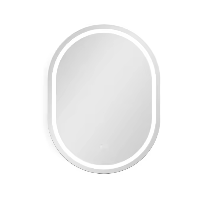 Aica Espejo de baño LED 50×70cm, Bluetooth, antivaho, brillo ajustable - 1