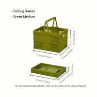 Cesta De Almacenamiento De Estilo Japonés Plegable Y Stackable Para Picnic Al Aire Libre Cesta De Mano Ecológica Para Primavera - details 5