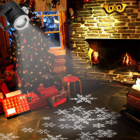 Proyector De Noche LED EU Proyector De Copos De Nieve Lámpara Exterior Rotativa 360° Para Decoración De Coche Hogar Fiestas De Navidad - details 14