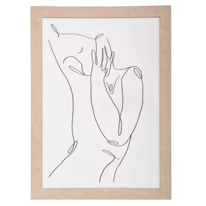 Lienzo impreso enmarcado 50x70 cm con marco de madera - 1