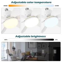 Lámpara De Techo LED 30W Con Control Remoto E27 Para Dormitorio Cocina Sala De Estar Estudio Decoración Del Hogar 85-265V - details 4