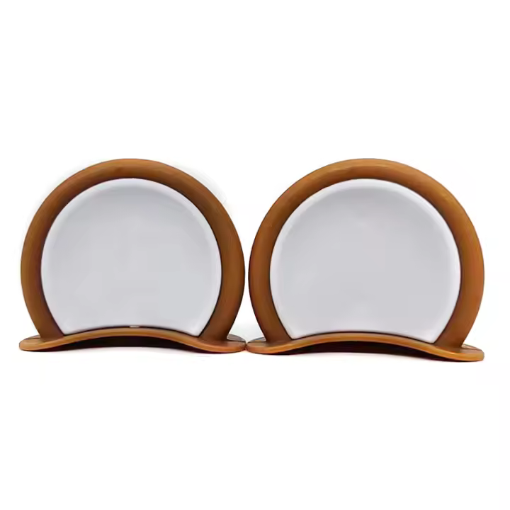 2Pcs Decoración De Gafas De Motocicleta Con Orejas De Oso Coloridas Accesorios De Decoración Universal Para Bicicletas Y Coches - 1