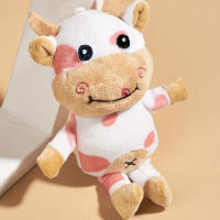 Muñeco De Peluche Mini Búfalo Cartoon Para Mascotas Limpieza De Dientes Juguete De Masticar Sin Sonido Adecuado Para Perros - details 4