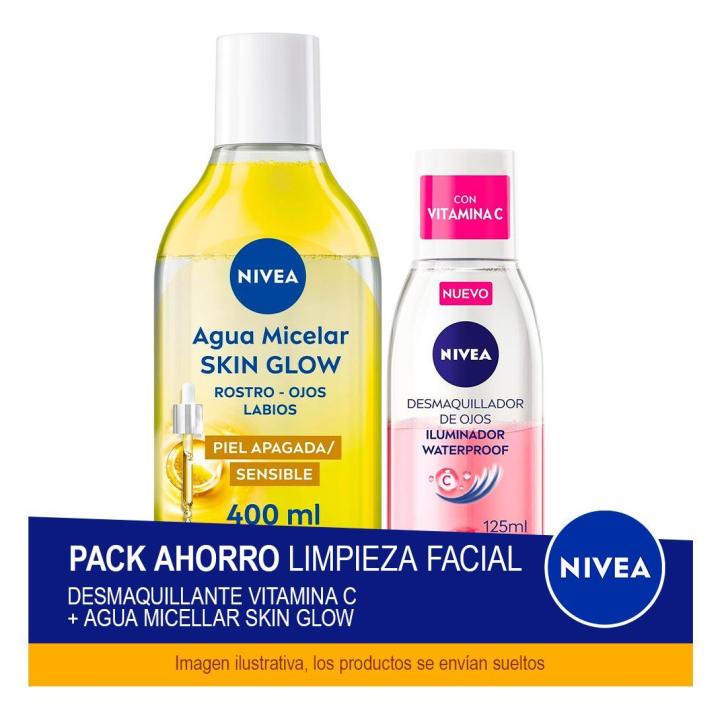 Pack Limpieza Facial NIVEA con Vitamina C y Agua Micelar Skin Glow