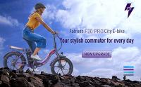 Bicicleta eléctrica Fafrees F20 Pro 20*3.0 pulgadas con neumáticos anchos, 250 W, velocidad 25 km/h, 7 velocidades, con batería de litio extraíble de 36 V y 18 Ah, autonomía máxima de 150 km, frenos de disco dobles y marco plegable - color azul - details 0