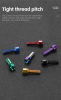 Juego De 6 Tornillos De Aluminio Y Acero Para Manillar De Bicicleta M5x18mm MTB Y Carretera Partes De Bicicleta Resistentes Y Duraderas - details 5