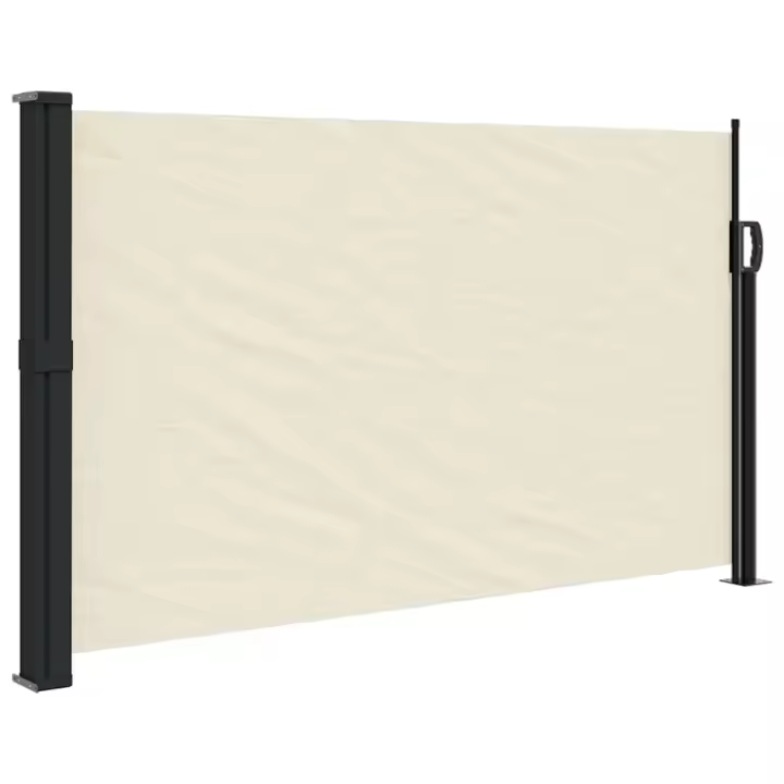 Toldo lateral retrácthil crema 120x500 cm - 1