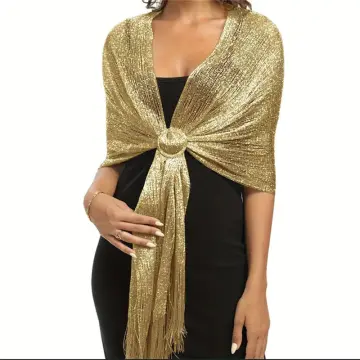 Bufanda De Moda Bodhi2000 Para Mujer - Color Dorado, Talla única, Material De Aleación Y Tela