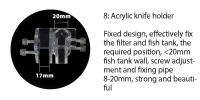 Filtro De Acero Inoxidable ZRDRA Para Acuario Accesorios Externos Inlet Y Outlet Para Eliminar Película De Aceite Tubo De Lirio - details 12