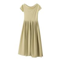 Vestido Largo De Encaje Con Mangas Cortas Y Cintura Ajustada Para Mujer PB&ZA2024 Elegante Y Versátil Moda De Verano - details 11