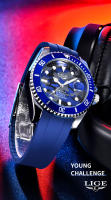 Reloj De Pulsera Deportivo Para Hombre LIGE Quartz 3Bar Impermeable Luminoso Fecha Militar Casual Silicona + Caja Reloj De Pulsera De Moda - details 15