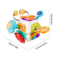 Juguete Sensorial Montessori Para Bebés Cuadrado De Actividades Educativas Para Niños De 1 a 3 Años Viaje Motor Colorido ABS - details 8