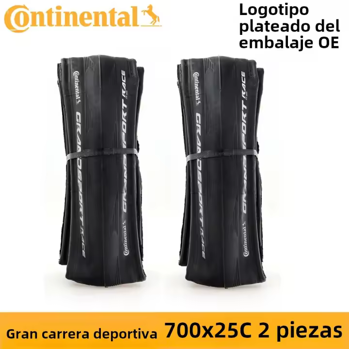 Paire De Neumáticos Plegables PureGrip 3 Para Bicicleta De Carretera 700x23/25/28mm Continental Grand Spoet Race Herramientas De Bicicleta - 1