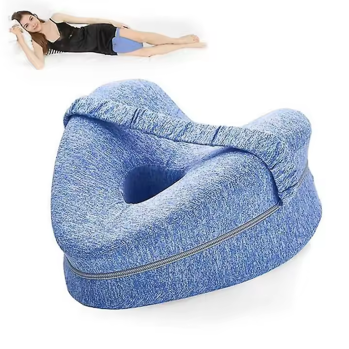 En forma de corazón ortopédico dormir almohada para las piernas cuña cojín con soporte de rodilla ciática cuerpo cojín - 1
