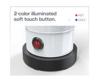 HiBREW M1A 450W Espumador de leche, Mezclador de chocolate frío/caliente Latte Cappuccino, Calentador de leche completamente automático - Blanco - details 12