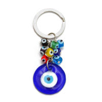 Llavero De Ojo De Suerte Con Mano De Fatima Y Mariposa Azul Para Coche Llavero Turco Con Ojo Maligno Para Hombres Y Mujeres Joyería EY138 - details 21