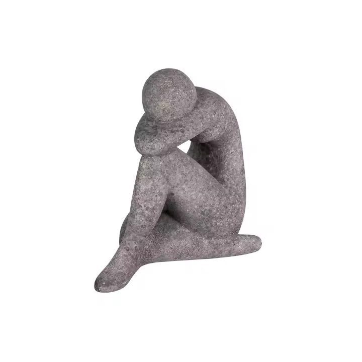 Figura Mujer Ceramica Negra 24x15x29 Cm - 1