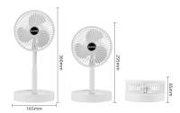 Ventilador plegable telescopico, mini ventilador de mesa recargable y flexible con 3 niveles de viento, 5W, Don Feliz - details 0