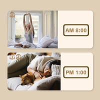 Reloj De Alarma Digital Multifuncional 8001-EN Con Display De Temperatura Y Humedad LED Ajustable Modos Doble Pantalla Moderna - details 11
