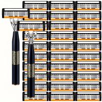 Afeitadora Manual De Seguridad Clásica Con 6 Capas Para Hombres Y Mujeres Eliminación De Pelos Cuchillas De Afeitar Manual - details 0