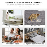 Sábana Ajustable De Color Sólido Protección De Muelles Para Cama Individual Doble Reina 100% Algodón 200TC Funda De Sábanas Con Banda Elástica - details 6