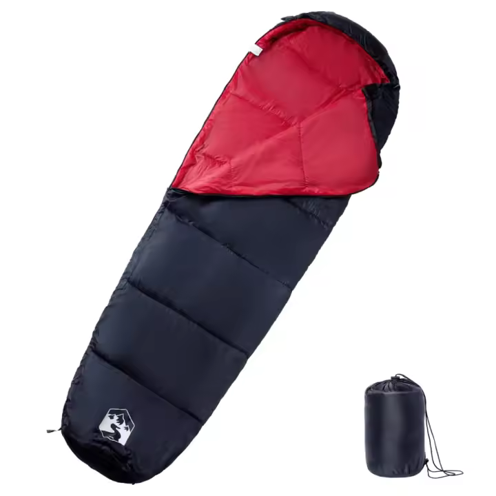 vidaXL Saco de dormir tipo momia de camping para adultos 3 estaciones - 1
