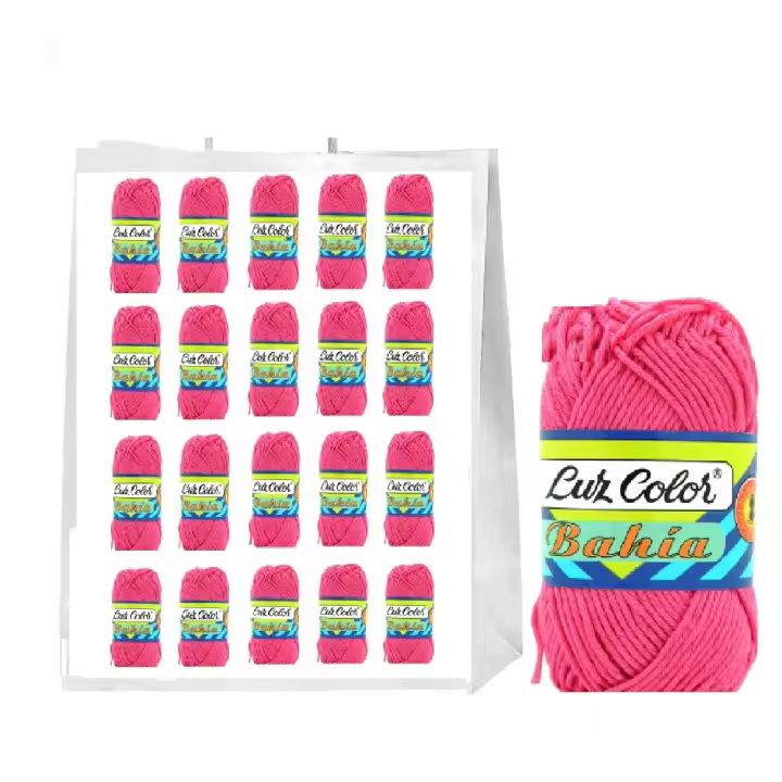 Bolsa 20 Bahía 315 ovillo 100% algodón tejer ganchillo manualidades - Lanas Luz Color - 1