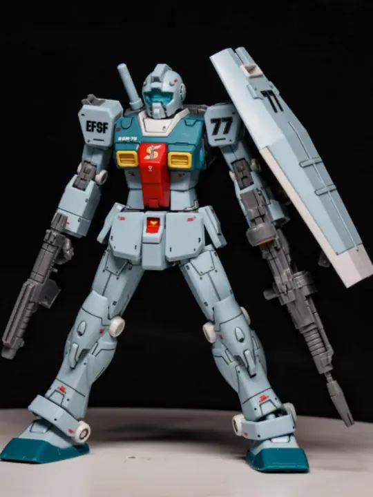 Kit De Modelado Gaoke Xingdong HG 1/144 GTO RGM-79Jim Figura De Acción Robot Assembly Modelo De Plástico Regalo De Navidad Para Adolescentes Y Adultos - 1