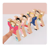 Juguetes Educativos Montessori DIY Muñeca De Equilibrio Bloques De Construcción Tablero Juegos De Pila Para Niños Y Niñas Edad 6-12 Años Madera - details 6