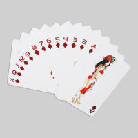 Baraja De Papel Poker Vintage Retro Con Bellas Chicas Diferentes 54 Tarjetas Juego Clásico De Clubes Para Jóvenes Mayores De 14 Años - details 7