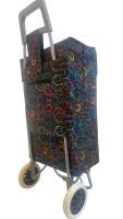 Carrito de Compra Plegable Ligero Bolsa Termo 90x30x39cm , Resistente, Plegable, con 2 Ruedas Resistentes, para la Compra de Alimentos, Capacidad de Carga 40 Litros - details 1