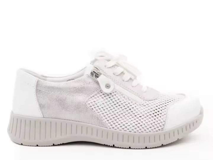 Zapato Deportivo Mujer Ancho Especial Comodo Suave 3302 Blanco - 1