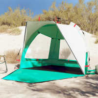 vidaXL Tienda de playa 2 personas impermeable apertura rápida Color azure blue,  Gris,  Verde mar y mas - details 2