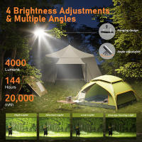 Linterna De Camping LED Super Brillante 5000LM 13500mAh Power Bank Recargable Impermeable Lámpara De Emergencia Para Huracán Y Excursiones - details 6