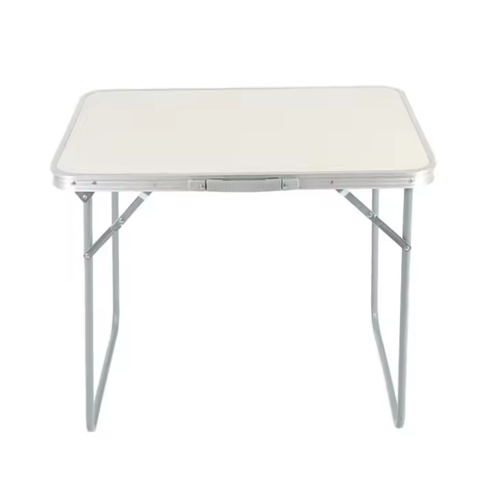 Mesa  De Camping,Mesa de aluminio y madera, Mesa Portátil Plegable con Carga de 30 kg, Mesa Multiusos , 80cm*60cm  , para Picnic, Camping al Aire Libre - 1