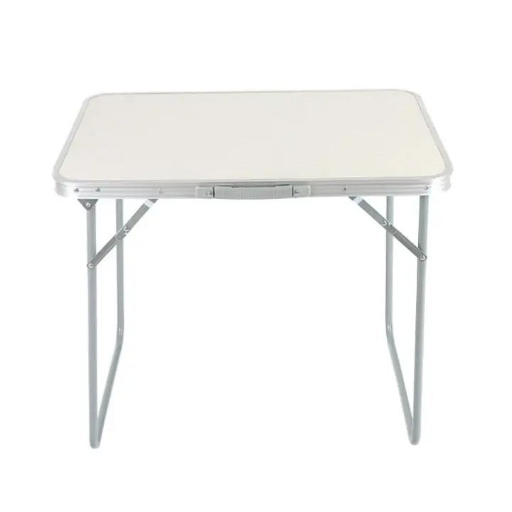 Mesa  De Camping,Mesa de aluminio y madera, Mesa Portátil Plegable con Carga de 30 kg, Mesa Multiusos , 80cm*60cm  , para Picnic, Camping al Aire Libre - 1