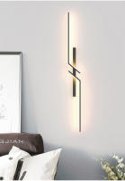 Lámpara De Pared LED Moderna En Barra Larga Scone Decoración Para Hogar Sala De Estar Dormitorio Iluminación Minimalista Luz De Noche Lámpara De Pared - details 0